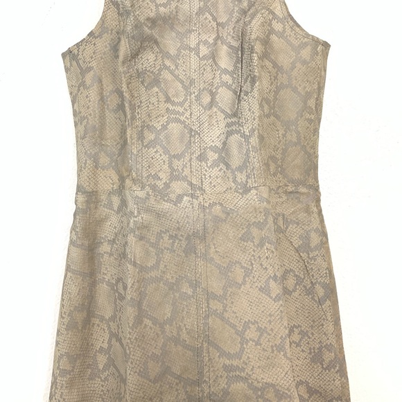 Rebecca Taylor Leather Snake Print Dress #152-971 - Picture 5 of 8